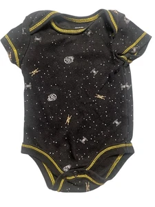 Star Wars NB Black Top with Millennium Falcon & Tie Fighters with Yellow Stitch - Picture 1 of 3