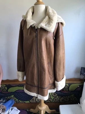 Chaqueta Bod & Christensen de cuero genuino de piel de oveja talla L Foto 1 de 4