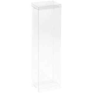 DollSafe Clear Folding Display Box for thin 8.5-9.5 inch Dolls, 3"W x 2"D x 10"H - Picture 1 of 4