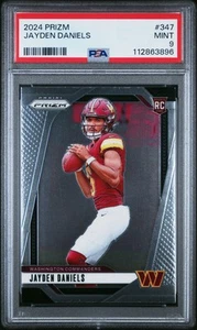 2024 Panini Prizm Jayden Daniels 347 PSA 9 RC,Rookie - Picture 1 of 2