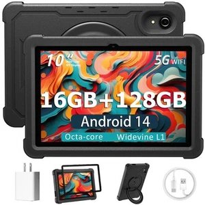 Tablet 10 Inch Android 14 Tablet, 16GB RAM 128GB ROM, 1TB Expansion, Octa-cor... - Imagen 1 de 8