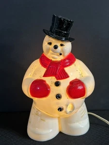 Vintage Light Up Frosty The Snowman - Imagen 1 de 12