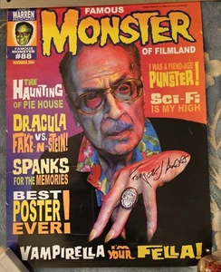 FORREST JACKERMAN 88. GEBURTSTAG POSTER / BERÜHMTE MONSTER-STIL / SIGNIERT von 4E - Bild 1 von 1
