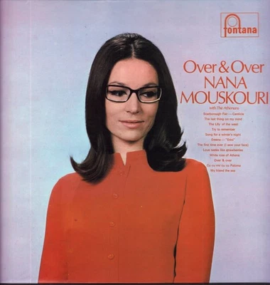 Nana Mouskouri Over and Over LP vinyl UK Fontana 1969 black label design stereo - Bild 1 von 3