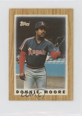 1987 Topps League Leaders Minis Donnie Moore #46 - Image 1 of 2