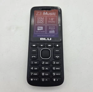 BLU Z3 Music GSM Unlocked 1.8" Dual Sim FM Radio Cellphone - Tested Works - Picture 1 of 8