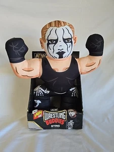 AEW Wrestling Buddies 15” Talking STING Toy Plush Action Figure WWE Wrestler NEW - Picture 1 of 8