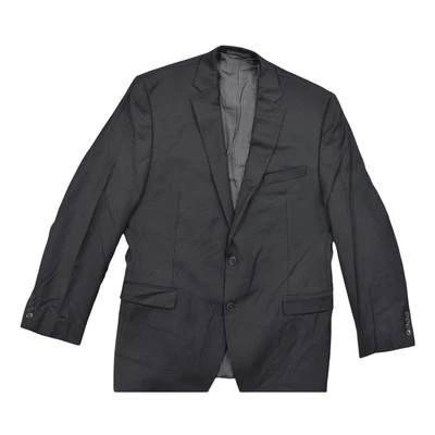Calvin Klein 42L Black Wool Blazer Men's Slim Fit Black 100% Wool - Image 1 of 4