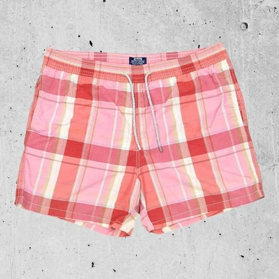 Vilebrequin Mens Swimming Trunks Shorts ~ Size XXL Pink Plaid Board 2XL - Image 1 of 4