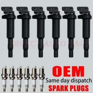 6X Bobina de encendido y bujías de iridio NUEVAS para BMW 128 335 328 528 535 X5 UF592 - Imagen 1 de 20