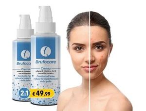 Brufocare, Crema Antibatterica Acne, Contrasta Brufoli. Idrata~leviga~opacizza. - Foto 1 di 4