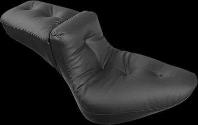 Asiento almohada extra ancho Mustang negro Regal Duke 1 pieza Fat Boy 2000-2006 Foto 1 de 4