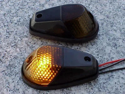 Kawasaki Ninja 250 300 500 ZX6R ZX9R ZX10R BLACK/SMOKE Flush Mount Turn Signals - Image 1 of 3