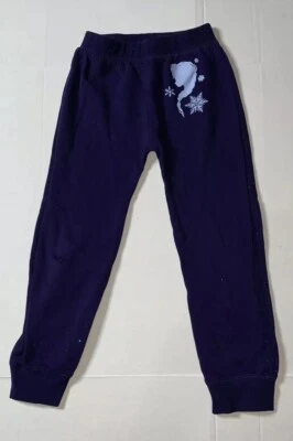 Preowned- Disney Frozen Athlesiure Sweatpants Girls (Size 7-8) - Image 1 of 4