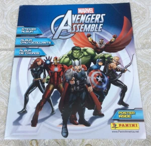 MARVELS AVENGERS ASSEMBLE PANINI 2012 A VERY RARE SET OF ALL 192 STICKERS - Picture 1 of 10