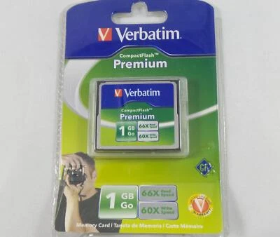 Verbatim 1 GB Premium 66x Speed CompactFlash Memory Card (95498) - Image 1 of 2