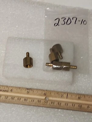 Parker Brass 1/8" Tube X 1/8" Fnpt Connector Adapter Lot Of 5 - Image 1 of 2