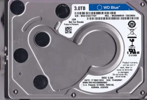 WD30NMVW-59C3NS4 s/n: WXS1E Malaysia MAR 2016 3TB 2.5" USB 3.0 HDD B17-01 - Picture 1 of 3