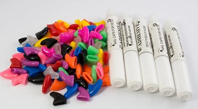 HDP Kitty or Doggy Caps Soft Nail Claws Paws Cats pick size color Comes from USA