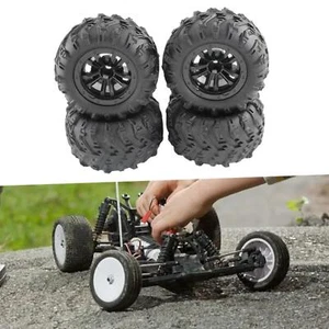 4x RC Auto Gummi Reifen Rad Reifen Set Für 1/12 1/14 1/16 Modell DIY Geändert - Picture 1 of 5