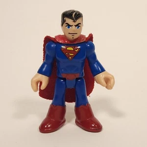 Imaginext DC Super Friends Heros Superman Blue Action Figure Red Cape 3" Loose - Picture 1 of 7