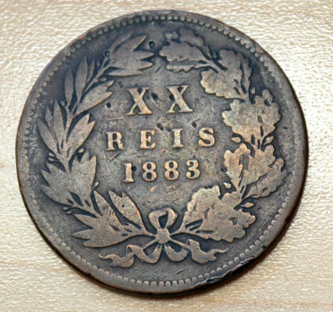 1883 Portugal 20 Reis Cover