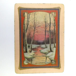 Antique Single Swap Card Named Winter 1913? SC145 - Picture 1 of 2