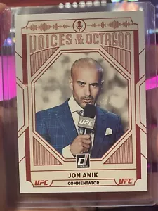 Jon Anik UFC Donruss Voices Of The Octagon Autograph UFC Commentator - Picture 1 of 2