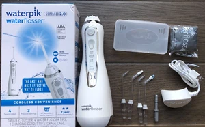 Waterpik Cordless Advanced 2.0 Water Flosser For Teeth, Gums White WP-58, - Picture 1 of 5