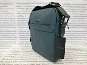 Mini bolso de hombro TED BAKER para hombre Gomera Pu azul marino bandolera nuevo con etiquetas R£89 - Imagen 1 de 9