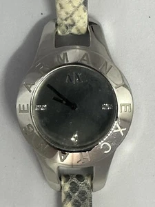 Armani Exchange NWT Ladies New Battery Python Stamped Leather Watch AX4128 - Picture 1 of 9