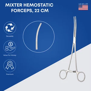 Mixter Hemostatic Forceps 22cm - Picture 1 of 2