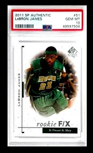 LEBRON JAMES 2011 SP AUTHENTIC UD #51 PSA 10 GEM MT BASKETBALL CARD VERY RARE - Picture 1 of 3