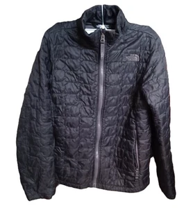 THE NORTH FACE Boy's Thermoball Full Zip Jacket Black Size M 10/12 - Picture 1 of 8
