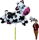 Ballooniacs Cow Air-Filled Animal Balloon - Colorful Reusable Birthday Party Dec