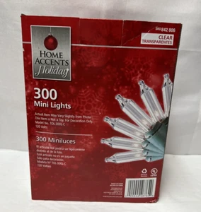 300-Light Clear Incandescent "Stay Lit even if A Bulb Burns Out" Mini Christmas  - Picture 1 of 7