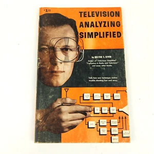 1958 Television Analyzing Simplified Paperback by Milton Kiver Vintage TV Repair - Foto 1 di 4