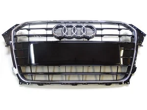Oryginalna osłona chłodnicy Audi A4 8K B8 czarna błyszcząca z chromowaną krawędzią 8K0853651E T94 - Zdjęcie 1 z 2