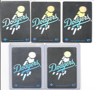 1991 Los Angeles Dodgers Upper Deck Hologram Insert Baseball Card Lot of 5 Cards - Bild 1 von 2