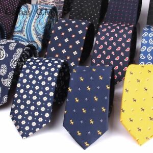 Jacquard Woven Neckties Slim Classic Polyester Ties Men Fashion Accessories 1pc 