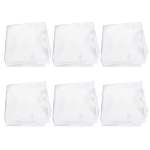 6 Pcs Napkin Place Mats for Table Dining Cloth Solid Color Banquet - Picture 1 of 11