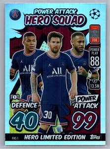 2021-22 Topps Match Attax UCL Extra - Power Attack Hero Squad Lionel Messi #PAS1 - Picture 1 of 2