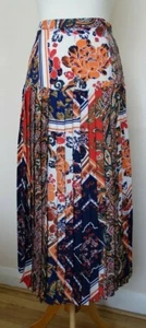 Ladies Next Multi Printed Pleated Skirt UK 10,12,14,16 RRP £42 - Picture 1 of 12