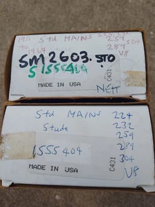 STUDEBAKER 1951/64 224 232 259 289 304 V8s STANDARD SIZE H/D MAIN BEARING SETS - Picture 1 of 24