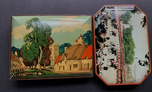 2 Vintage Toffy Süßigkeitendosen aus Blech..Schöner Zustand..England..Rileys..Blauer Vogel - Bild 1 von 10