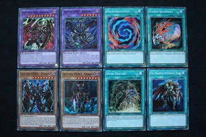 Destiny Hero fusion deck cards (End Dragoon, Dangerous, Polymerization, Plasma) - Picture 1 of 1
