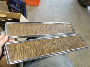 1970 CADILLAC COUPE REAR PANEL TRIM  WOOD GRAIN - Picture 1 of 3