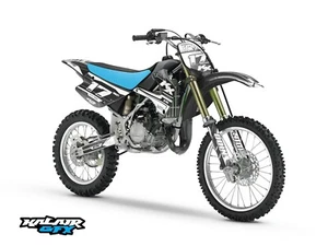 Graphics Kit for Kawasaki KX85 KX100 (2001-2013) KX 85KX 100 Axis - White - Foto 1 di 8