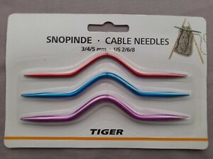 3× Cable Needles 3mm 4mm 5mm
