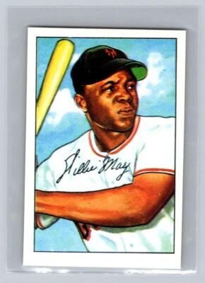 1987 C.C.C. 1952 Bowman Reprints #218 Willie Mays HOF New York Giants Card - Image 1 of 2